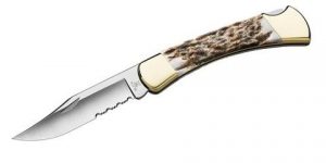 Elk Handle on a Buck 110 Hunting Knife