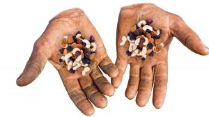 Trail Mix Cradled in Sweaty, Bruised Hands