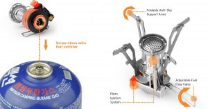 Etek Ultralight Backpacking stove