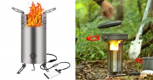 The Paleda wood burning camp stove is perfect for those situations when you don't want to mess with fuel canisters.